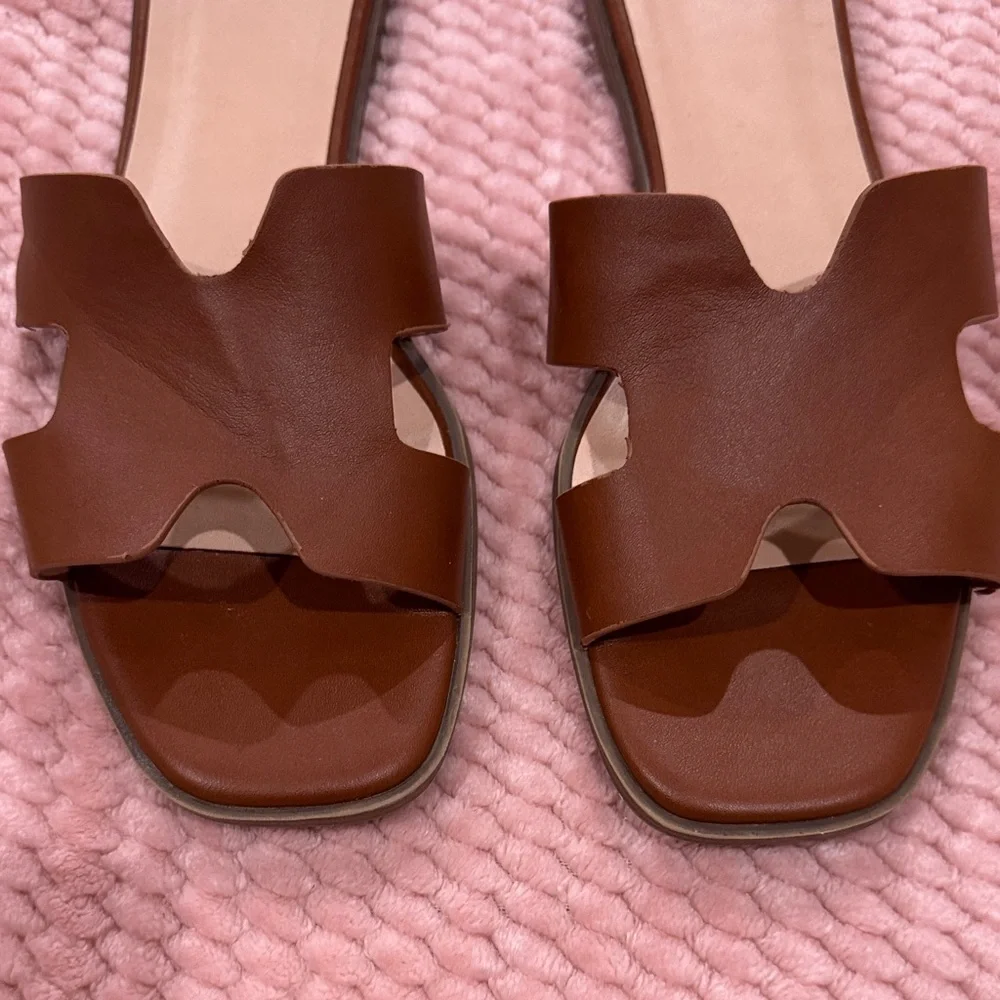 a new day Brown Slide Sandals - Picture 4 of 7